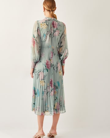 Monsoon Agnes Floral Pleated Midi Dress