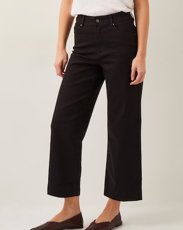 Monsoon Hallie Regular Crop Wide Leg Jeans