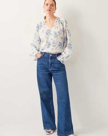 Monsoon Sarah Sheer Floral Blouse
