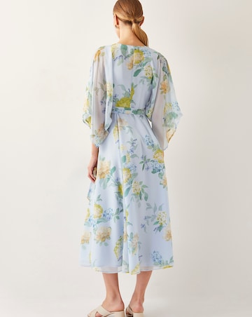 Monsoon Rowan Floral Wrap Midi Dress