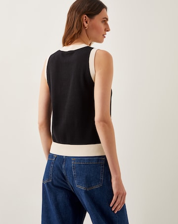 Monsoon Sala Two Tone Knit Vest