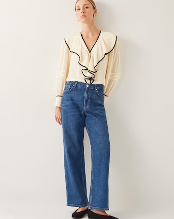 Monsoon Lennox V-Neck Ruffle Blouse