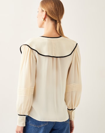 Monsoon Lennox V-Neck Ruffle Blouse