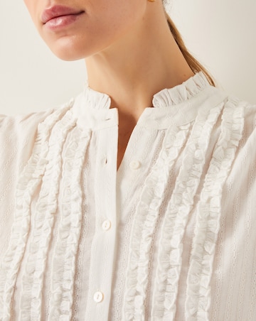 Monsoon Chiara Frill Cotton Blouse