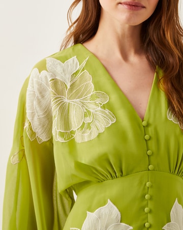 Monsoon Tilly Floral Embroidered Midi Dress