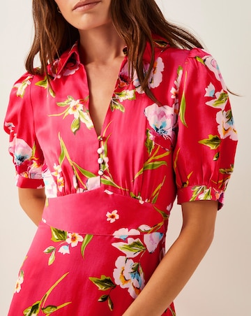 Monsoon Meredith Floral Midi Shirt Dress