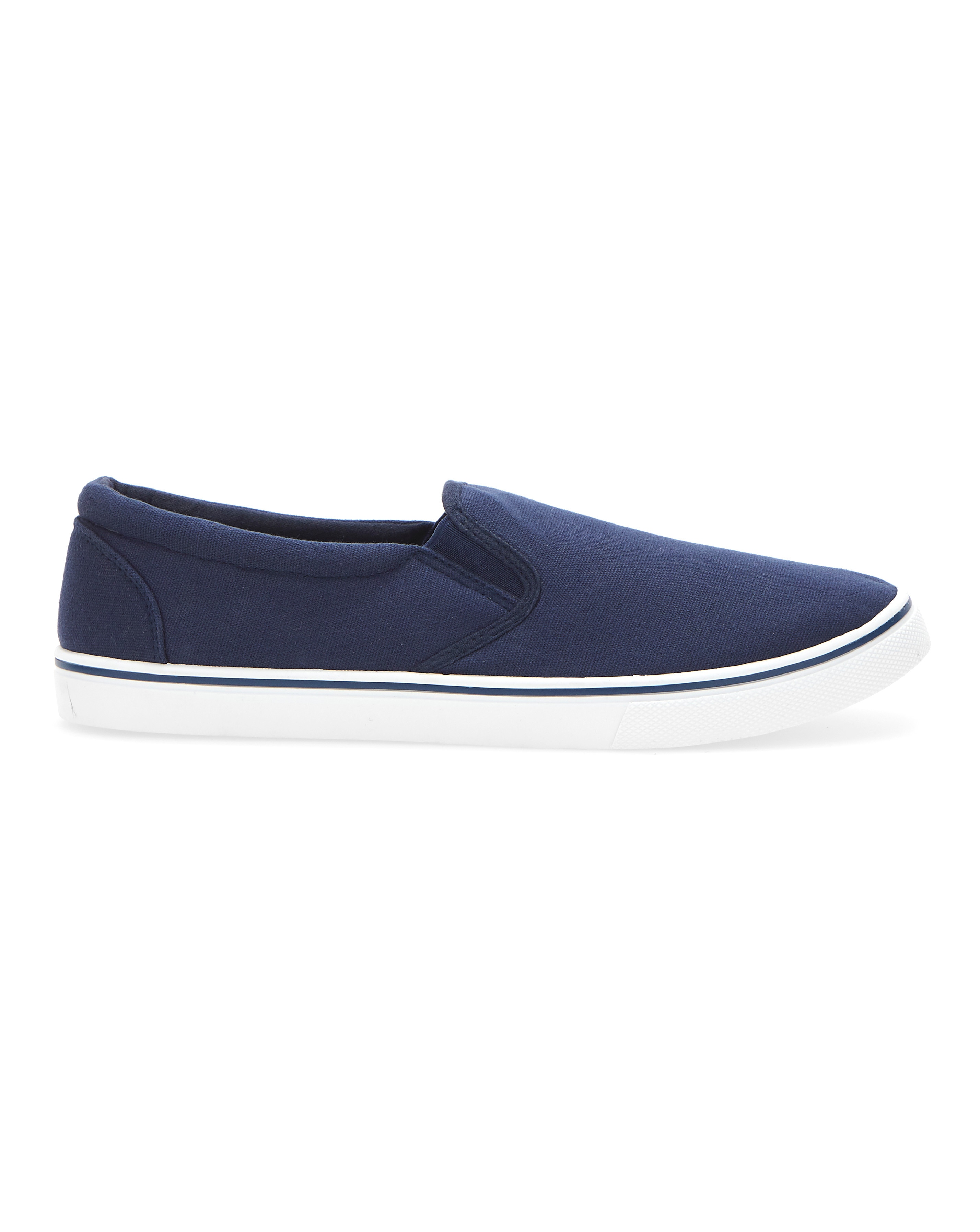 Jack Slip On Canvas Pump Wide Fit