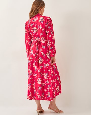 Monsoon Sarah Floral Print Midi Dress