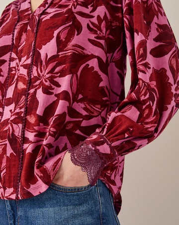 Monsoon Aimee Floral Print Jersey Blouse