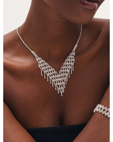 Mood Silver Crystal Three Piece Diamante Set