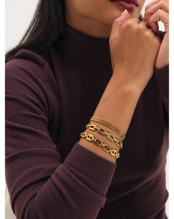 Jon Richard Gold Plated Link Stainless Steel Bracelet
