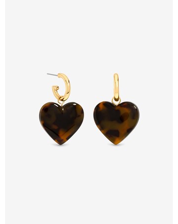 Mood Gold Plated Heart Earrings