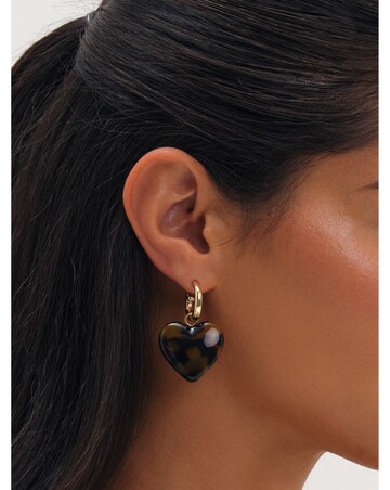 Mood Gold Plated Heart Earrings