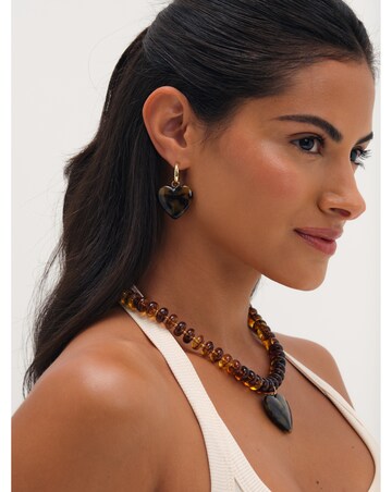 Mood Gold Plated Heart Earrings
