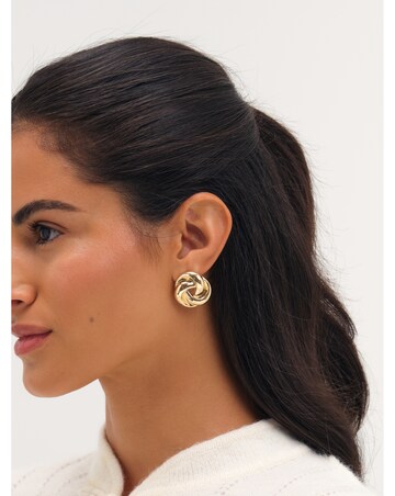 Mood Gold Statement Knot Earrings