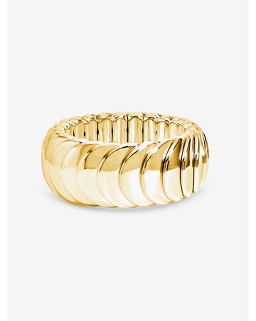 Mood Gold Plated And Polished Statement Stretch Bracelet