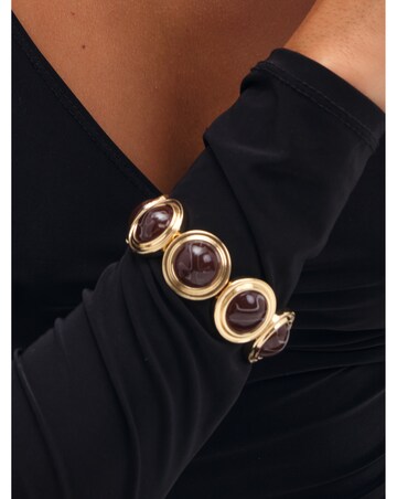 Mood Gold Plated Resin Stretch Bracelet