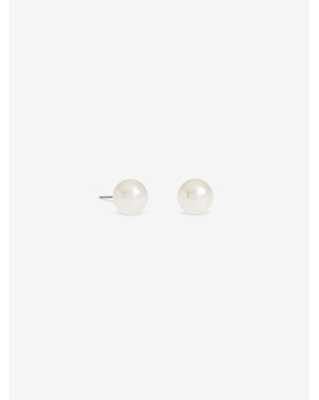 Jon Richard White Large 14mm Pearl Earrings