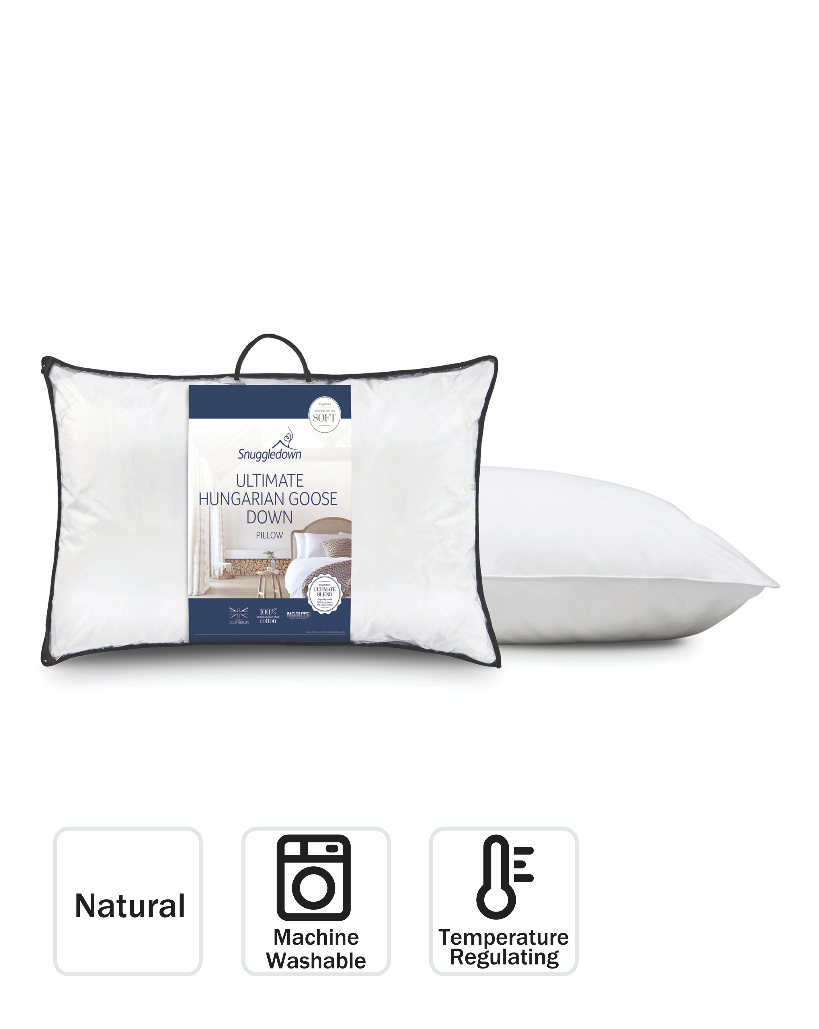 fluffy down pillows