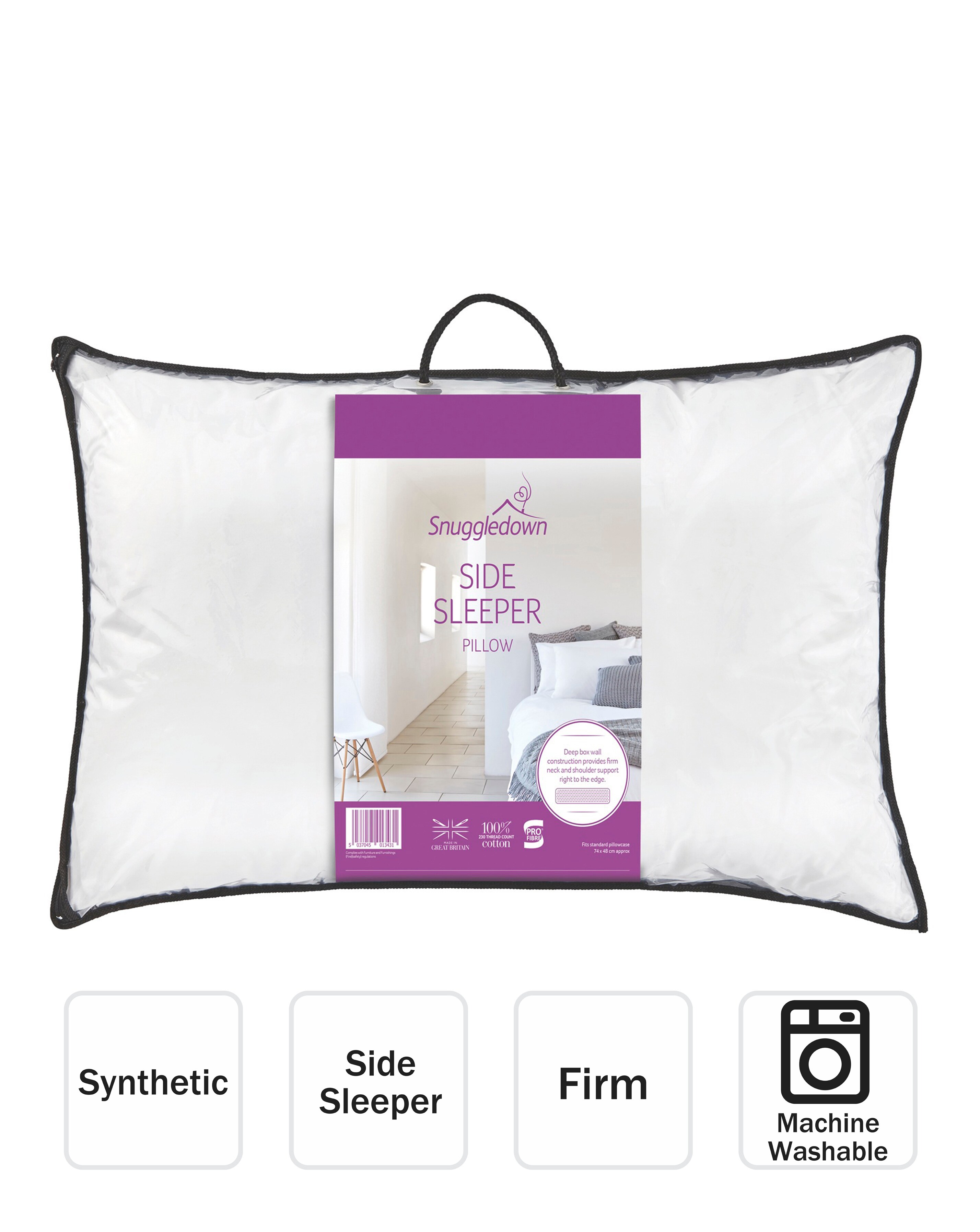 snuggledown side sleeper pillow
