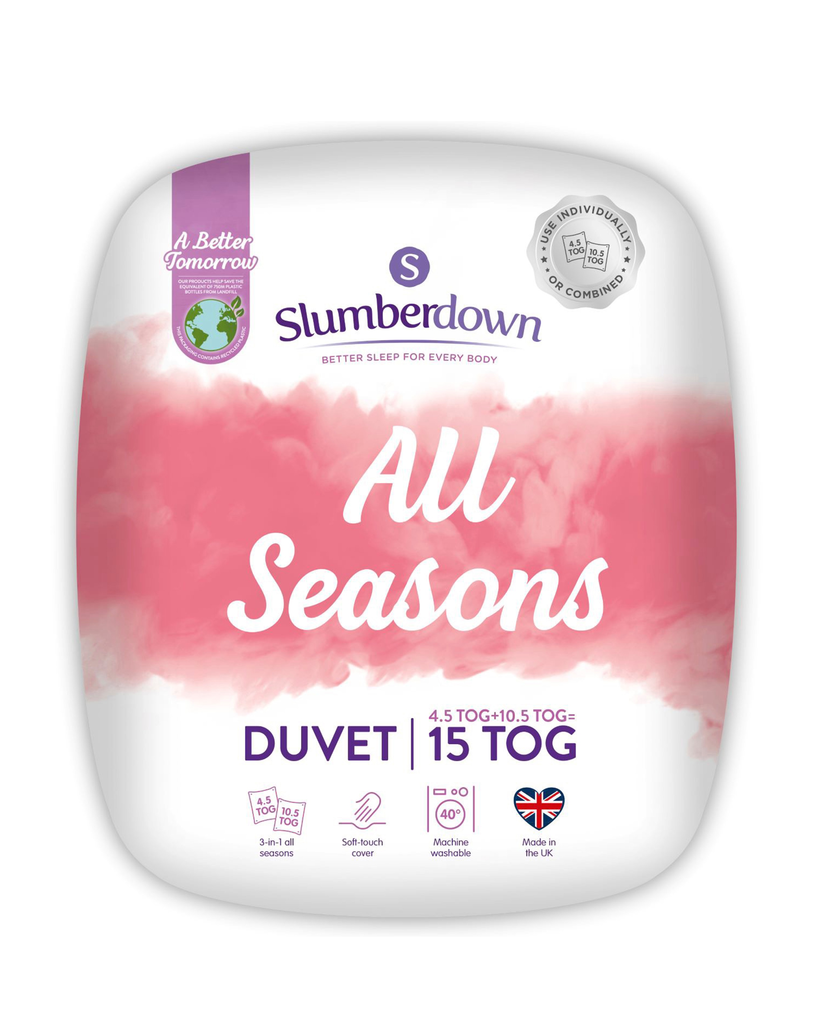 Slumberdown All Seasons 15 Tog Duvet