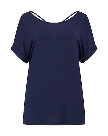 Pour Moi Energy Cross Back Short Sleeve Yoga Top
