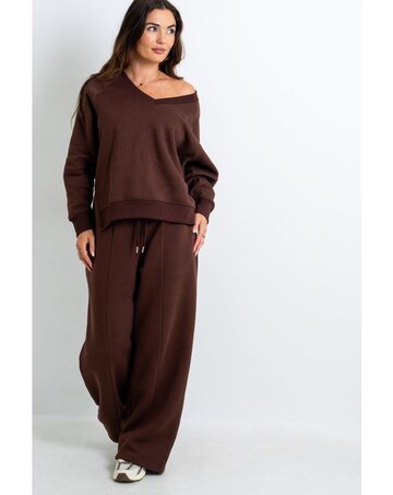 Pour Moi The Softest Off Duty Relaxed V-Neck Sweatshirt