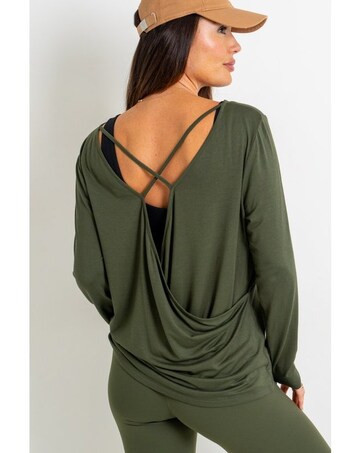 Pour Moi Cross Back Jersey Yoga Top