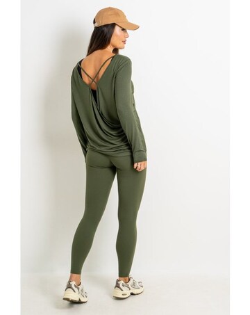 Pour Moi Cross Back Jersey Yoga Top