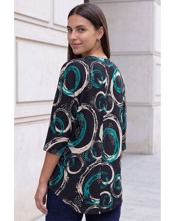 Roman Abstract Zip Top