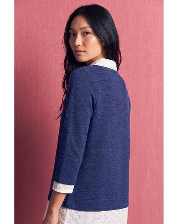 Roman Mock Broderie Shirt Necklace Top