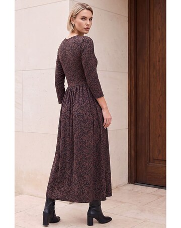 Roman Speckled Ruched Dress
