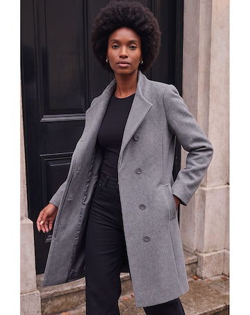 Roman Funnel Neck Pocket Detail Coat