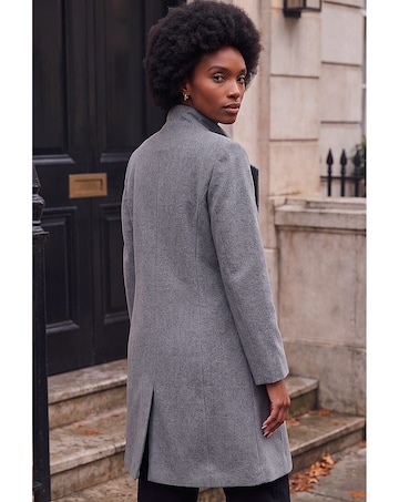 Roman Funnel Neck Pocket Detail Coat