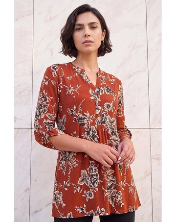 Roman Puff Print Tunic Shirt