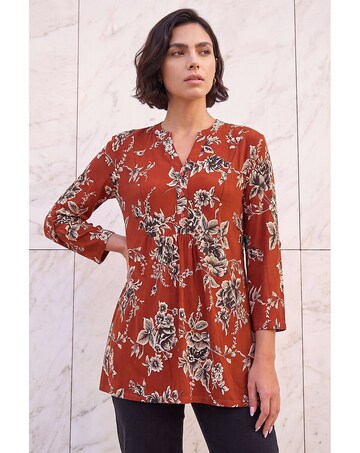Roman Puff Print Tunic Shirt