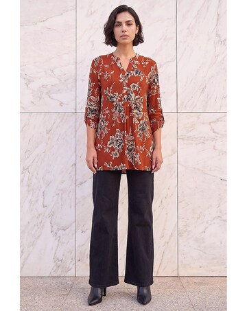 Roman Puff Print Tunic Shirt