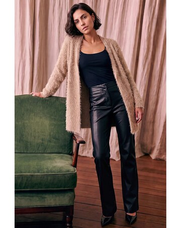 Roman Fluffy Long Sleeve Cardigan