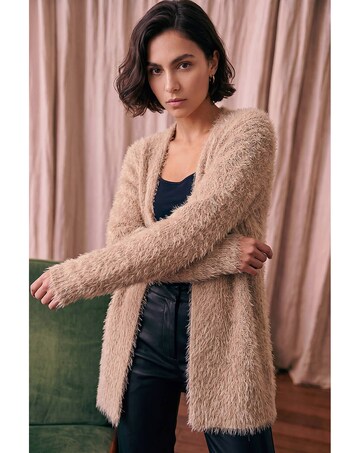 Roman Fluffy Long Sleeve Cardigan