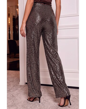 Roman Sequin Wide Leg Trouser