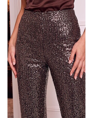 Roman Sequin Wide Leg Trouser