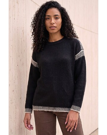 Roman Contrast Stitch Knit Jumper