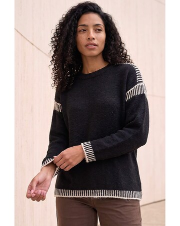 Roman Contrast Stitch Knit Jumper
