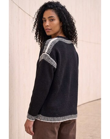 Roman Contrast Stitch Knit Jumper