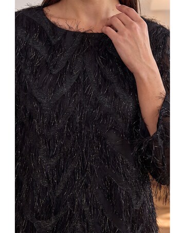 Roman Shimmer Jacquard Top
