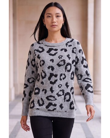 Roman Animal Print Jumper