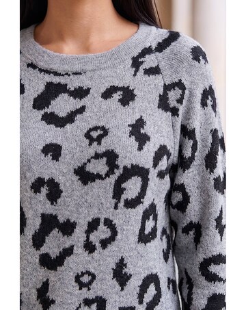 Roman Animal Print Jumper