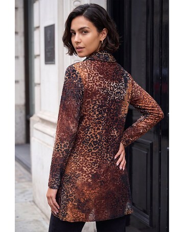 Roman Animal Burnout Tunic Top