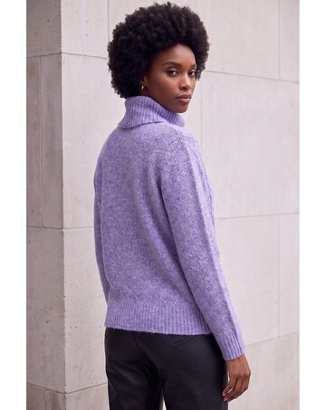 Roman Soft Cable Roll Neck Jumper