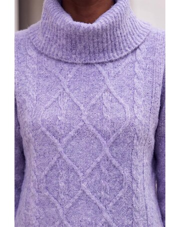 Roman Soft Cable Roll Neck Jumper